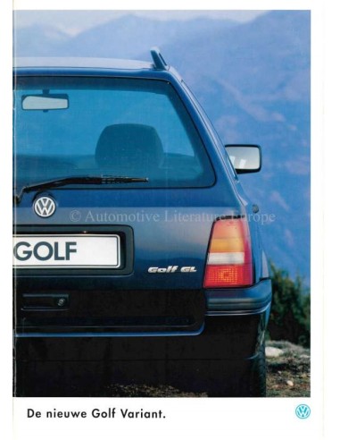 1993 VOLKSWAGEN GOLF VARIANT PROSPEKT NIEDERLÄNDISCH