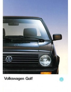 1990 VOLKSWAGEN GOLF BROCHURE NEDERLANDS