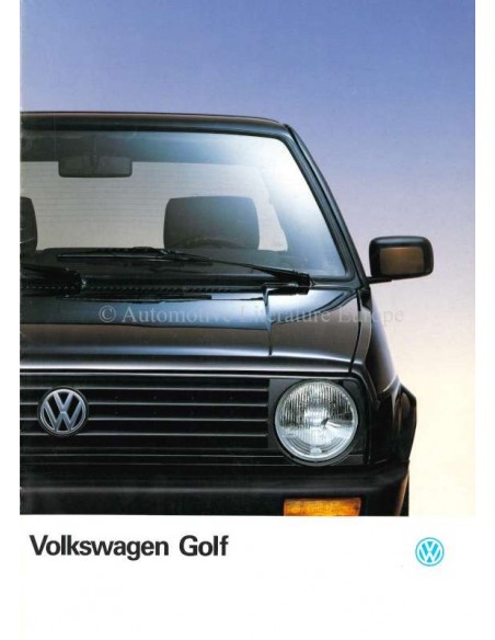 1990 VOLKSWAGEN GOLF BROCHURE NEDERLANDS