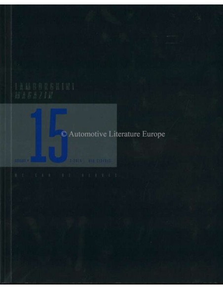 2014 LAMBORGHINI MAGAZIN 15 BLUE SIDERIS DEUTSCH