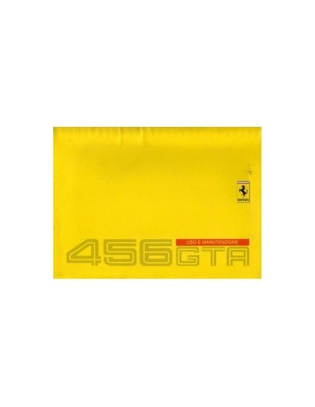 1996 FERRARI 456GTA INSTRUCTIEBOEKJE EUROPA EDITIE