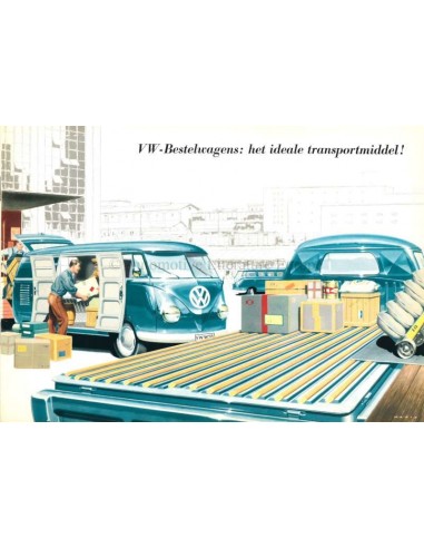 1958 VOLKSWAGEN BESTELWAGENS BROCHURE NEDERLANDS