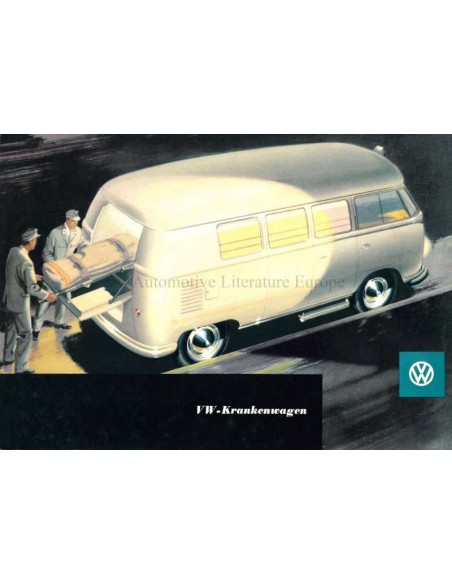 1956 VOLKSWAGEN TRANSPORTER KRANKENWAGEN BROCHURE DUITS