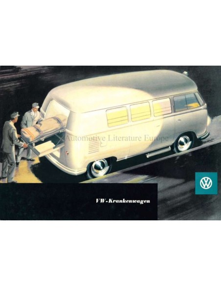 1956 VOLKSWAGEN TRANSPORTER KRANKENWAGEN BROCHURE GERMAN