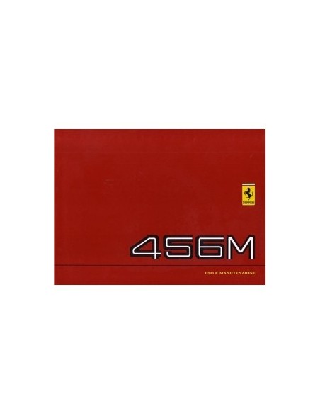 1996 FERRARI 456M GT GTA INSTRUCTIEBOEKJE EUROPA EDITIE