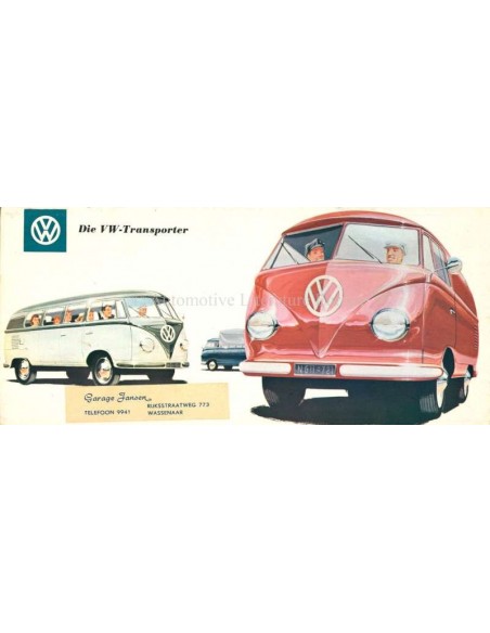 1956 VOLKSWAGEN TRANSPORTER BROCHURE DUITS