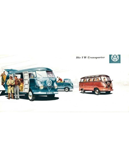1955 VOLKSWAGEN TRANSPORTER BROCHURE DUITS