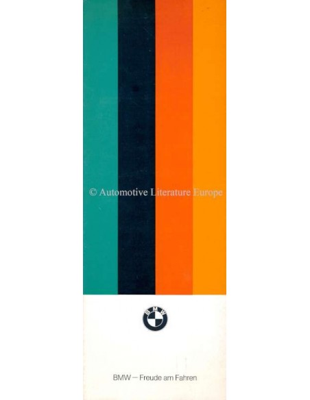 1972 BMW RANGE COLOUR AND UPHOLSTERY BROCHURE