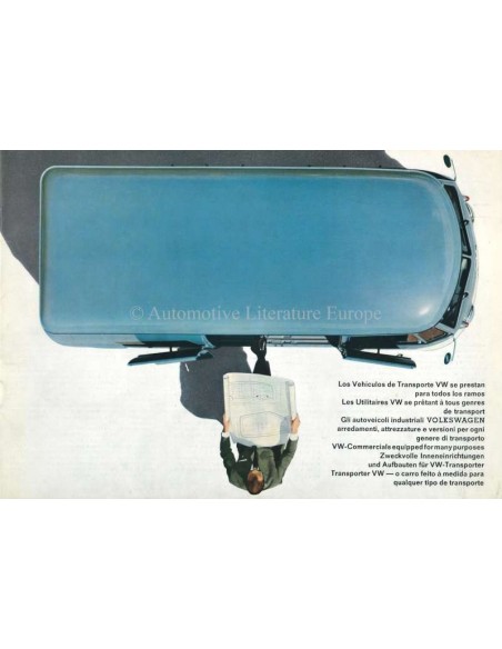 1962 VOLKSWAGEN TRANSPORTER PROSPEKT MEHRSPRACHIG