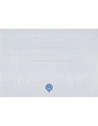 1997 VOLKSWAGEN TRANSPORTER PROSPEKT NIEDERLÄNDISCH