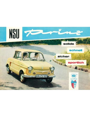 1959 NSU PRINZ I & II & 30 BROCHURE NEDERLANDS