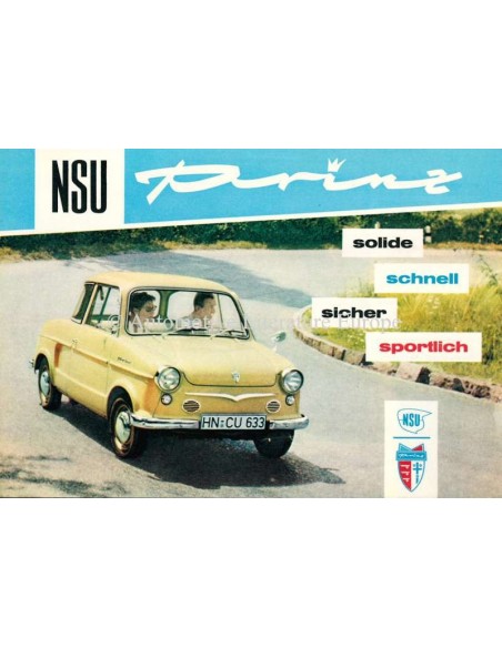 1959 NSU PRINZ I & II & 30 BROCHURE NEDERLANDS