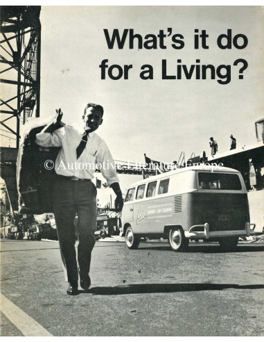 1966 VOLKSWAGEN TRANSPORTER BROCHURE ENGELS