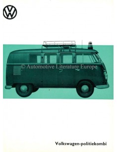 1960 VOLKSWAGEN TRANSPORTER POLIZEI-KOMBI PROSPEKT DEUTSCH