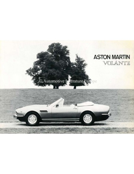 1977 ASTON MARTIN VOLANTE BROCHURE ENGELS