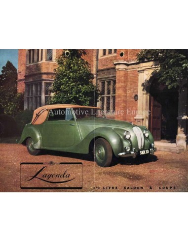1949 ASTON MARTIN LAGONDA SALOON & COUPÉ PROSPEKT ENGLISCH