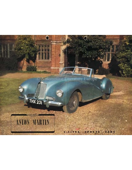 1948 ASTON MARTIN LAGONDA 2-LITRE SPORTS CAR BROCHURE ENGLISH