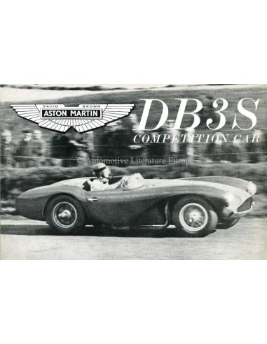 1988 ASTON MARTIN DB3S COMPETITION CAR BROCHURE ENGELS (HERDRUK)
