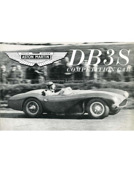 1988 ASTON MARTIN DB3S COMPETITION CAR PROSPEKT ENGLISCH (NACHDRUCK)