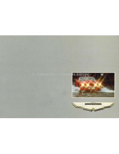1985 ASTON MARTIN V8 SALOON / VANTAGE / VOLANTE BROCHURE ENGELS