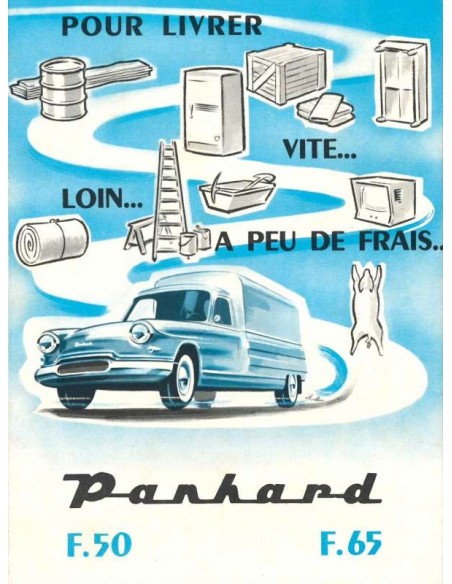 1960 PANHARD PL17 F50 & F65 BROCHURE FRENCH