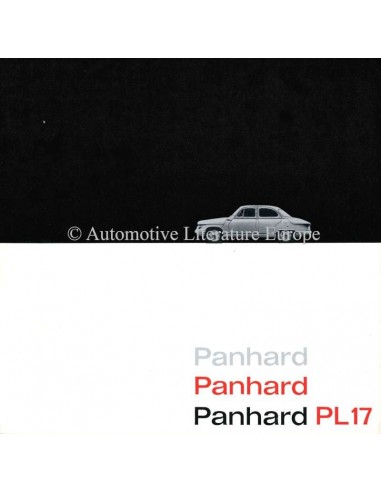 1960 PANHARD PL17 BROCHURE DUTCH
