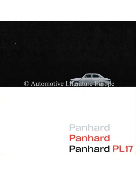 1960 PANHARD PL17 BROCHURE NEDERLANDS