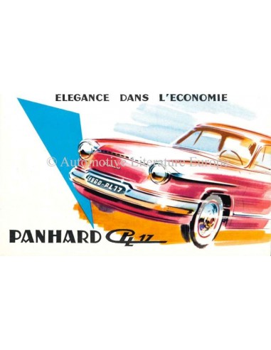 1960 PANHARD PL17 BROCHURE FRANS