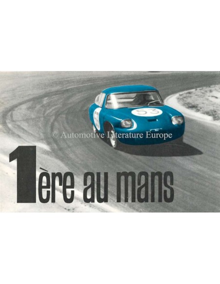 1963 PANHARD CD '1ÈRE AU MANS' BROCHURE FRANS