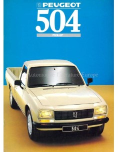 1988 PEUGEOT 504 PICK UP BROCHURE DUTCH