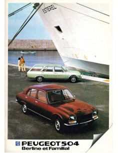 1983 PEUGEOT 504 GR / GRD / FAMILIALE BROCHURE FRENCH