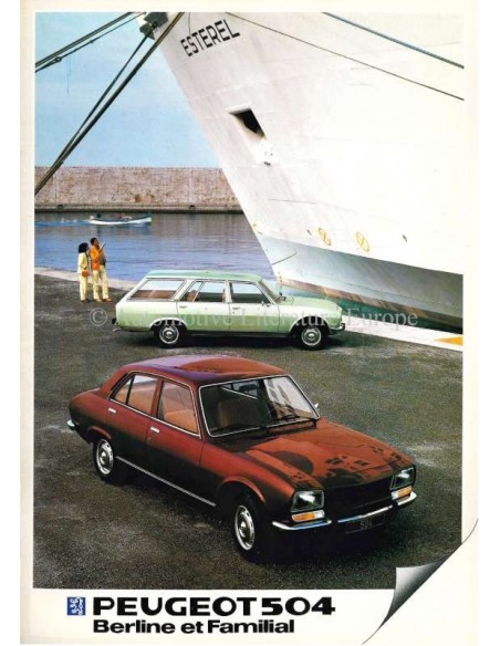 1983 PEUGEOT 504 GR / GRD / FAMILIALE BROCHURE FRANS