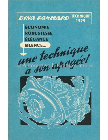 1959 PANHARD DYNA BROCHURE FRANS