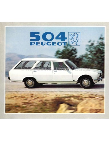 1982 PEUGEOT BREAK GR/FAMILIAL GRD/FAMILIAL D BROCHURE DUITS