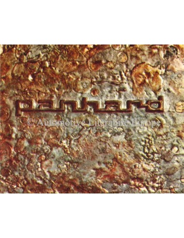 1963 PANHARD 17 & CD PROGRAMMA BROCHURE FRANS