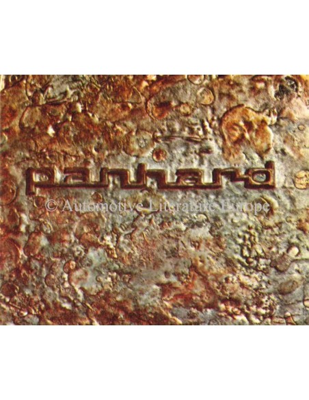 1963 PANHARD 17 & CD PROGRAMM PROSPEKT FRANZÖSISCH