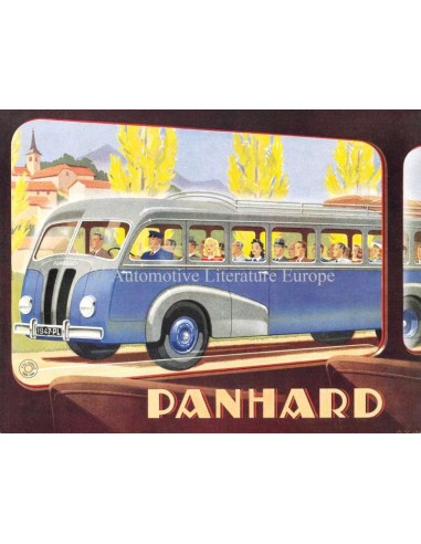 1947 PANHARD IE24 & IE21 AUTOBUS BROCHURE FRENCH