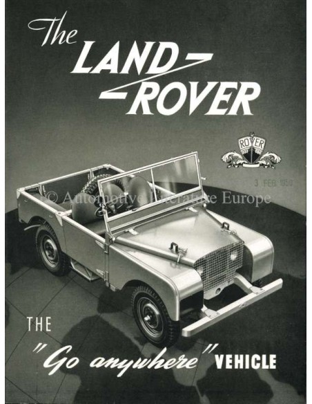 1952 LAND ROVER SERIES 1 BROCHURE ENGELS
