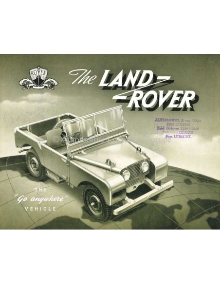 1951 LAND ROVER SERIES 1 BROCHURE ENGELS