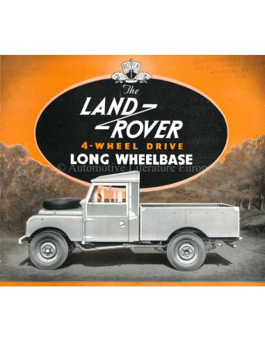 1955 LAND ROVER SERIES 1 4-WHEEL DRIVE LONG WHEELBASE BROCHURE ENGELS