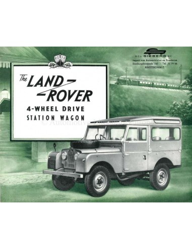 1955 LAND ROVER SERIES 1 4-WHEEL DRIVE STATION WAGON BROCHURE ENGLISH