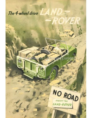 1954 LAND ROVER SERIES 1 4-WHEEL DRIVE BROCHURE ENGELS