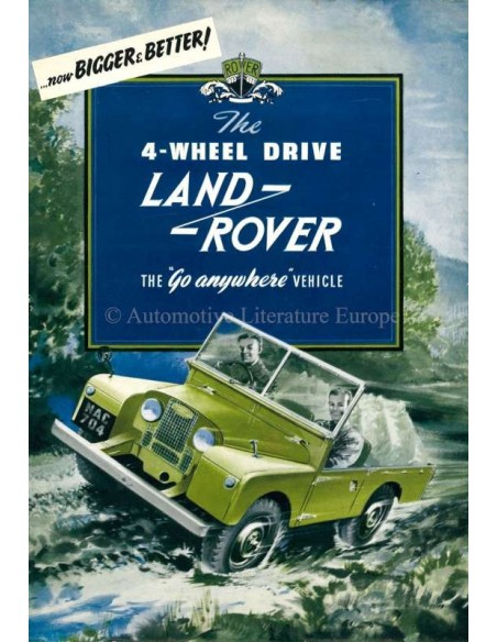 1954 LAND ROVER 86" SERIES 1 BROCHURE ENGLISH