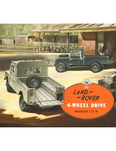 1954 LAND ROVER SERIES 1 4-WHEEL DRIVE BROCHURE NEDERLANDS