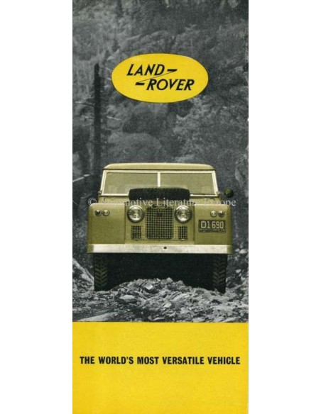 1961 LAND ROVER SERIES IIA BROCHURE ENGLISH