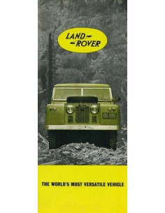 1961 LAND ROVER SERIES IIA BROCHURE ENGELS
