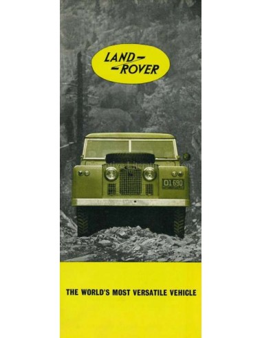 1961 LAND ROVER SERIES IIA BROCHURE ENGELS