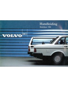 1986 VOLVO 240 INSTRUCTIEBOEKJE NEDERLANDS