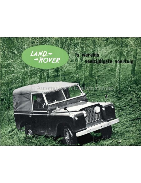 1957 LAND ROVER SERIES I BROCHURE NEDERLANDS