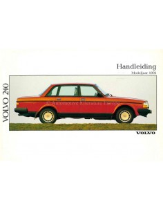 1993 VOLVO 240 INSTRUCTIEBOEKJE NEDERLANDS